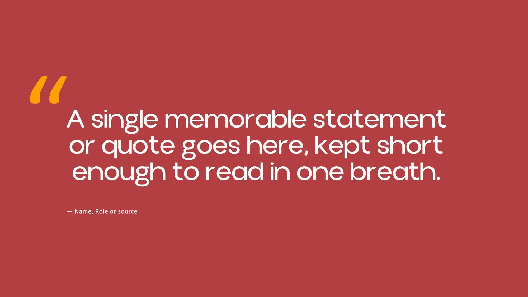 LUMSx deck quote slide in Deep Red